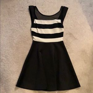 Black and white dress